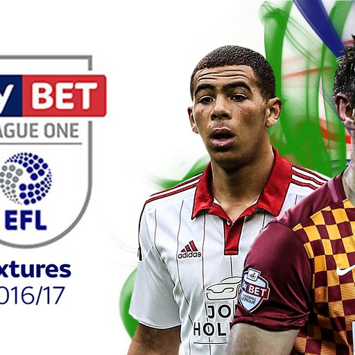 League One fixtures 2016/17