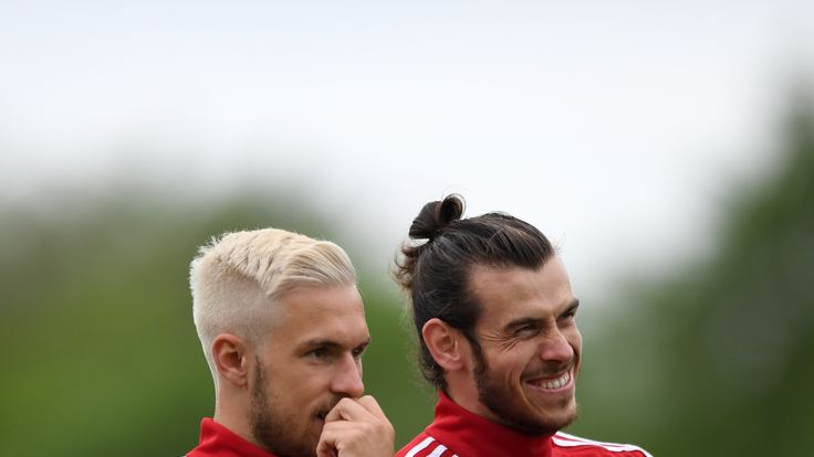 Aaron Ramsey was joined by Gareth Bale in training this week