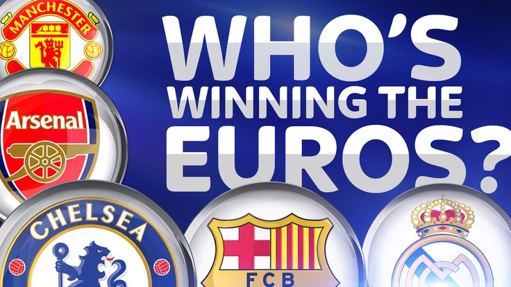 Which club is winning the Euros?