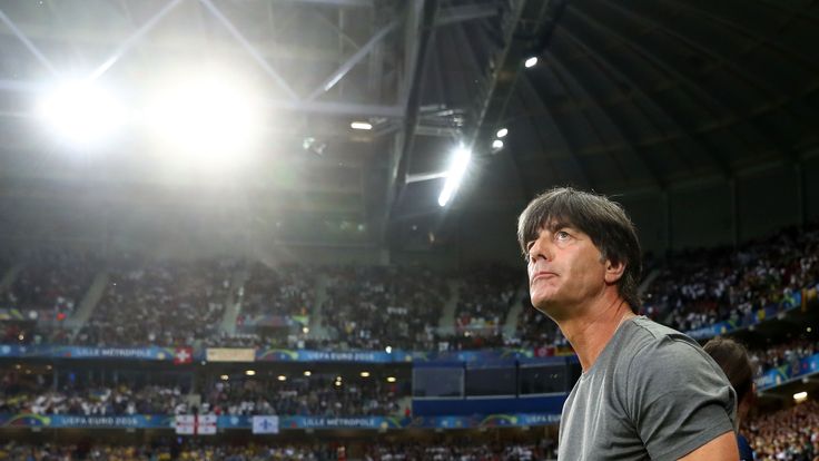 Joachim Loew head coach of Germany looks on prior to the UEFA EURO 2016 Group C match between Germany and Ukraine