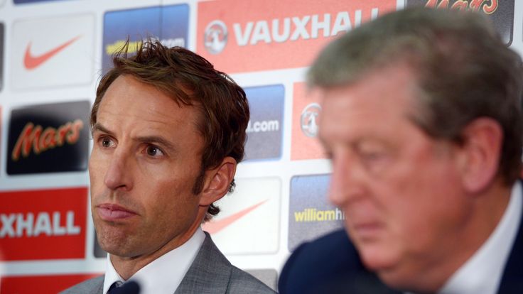 Gareth Southgate, Roy Hodgson, England press conference August 2013