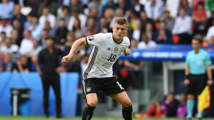 Toni Kroos of Germany during the UEFA EURO 2016 Group C match between Northern Ireland and Germany