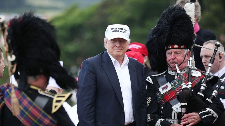 Donald Trump visit to Scotland