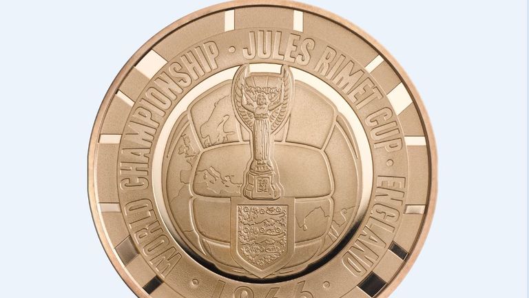The coin marks the 50th anniversary of England's sole World Cup success