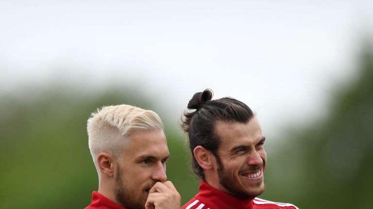 Aaron Ramsey was joined by Gareth Bale in training this week