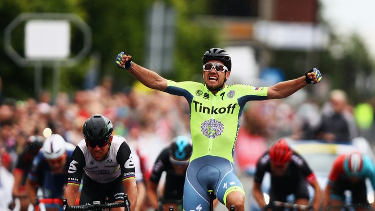 STOCKTON-ON-TEES, ENGLAND - JUNE 26:  Adam Blythe of Great Britain and Tinkoff celebrates winning the Elite Men's 2016 National Road Championships on June 