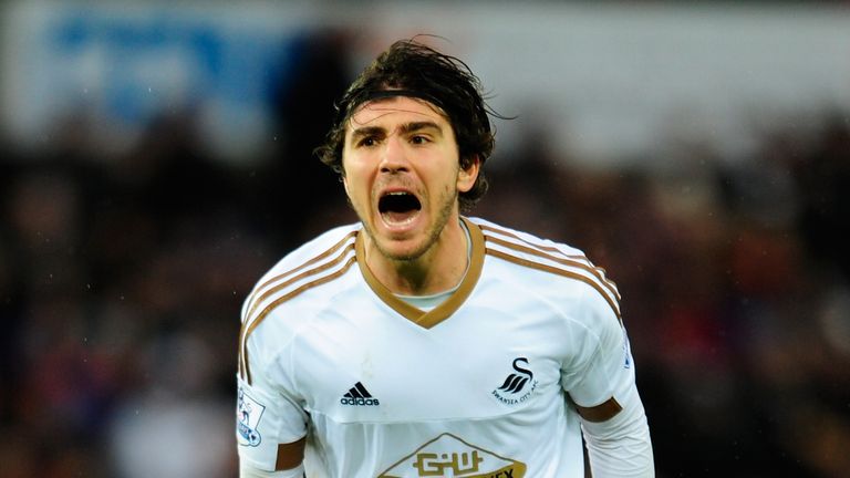 Alberto Paloschi spent just six months at Swansea, scoring two goals