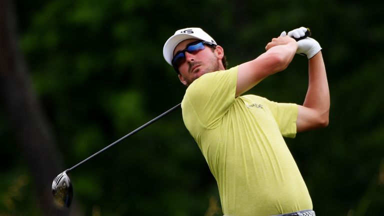 Andrew Landry leads the US Open after weather disrupted the opening round of the tournament