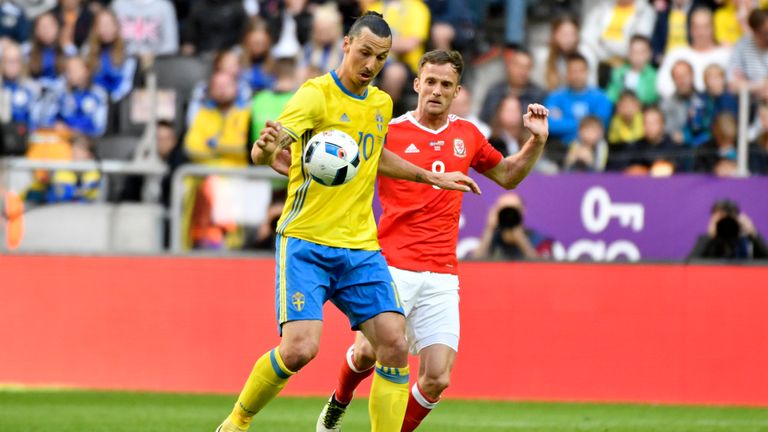 King was in the Wales team beaten 3-0 by Sweden in Stockholm
