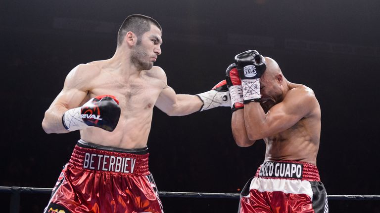 Artur Beterbiev (L) is forcing his way to world level quickly
