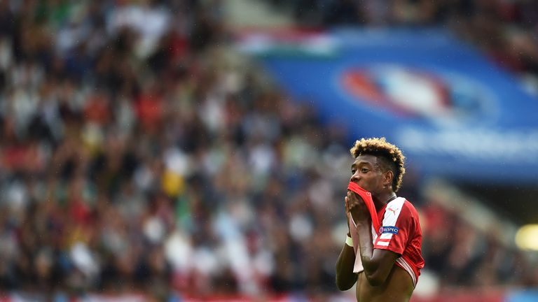 David Alaba hit the post in the very first minute