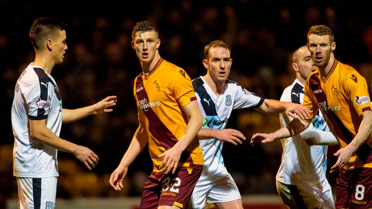 Ben Hall (32) made his debut for Motherwell against Dundee in December 