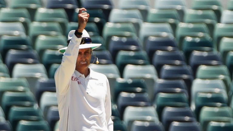 Umpire Billy Bowden's iconic crooked finger dismissal signal was a dreaded sight for batsmen around the world