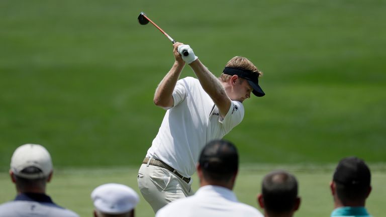 BETHESDA, MD - JUNE 24:  Billy Hurley III plays a shot from the second tee during the second round of the Quicken Loans National at Congressional Country C