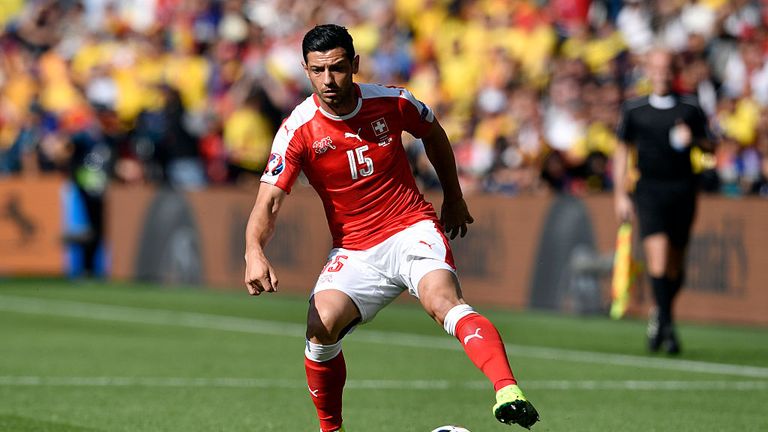 Switzerland's midfielder Blerim Dzemaili