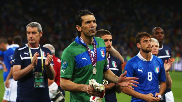 Gianluigi Buffon was a beaten finalist in 2012