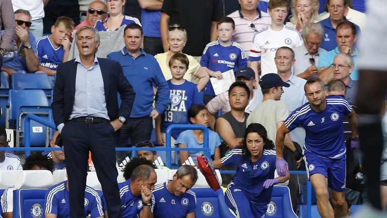 Carneiro and Jose Mourinho clashed on the touchline after Eden Hazard received treatment against Swansea