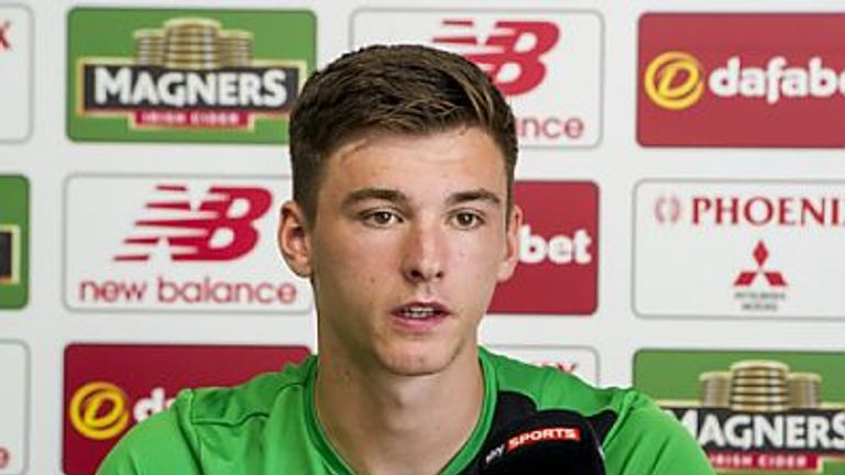 Celtic's Kieran Tierney is delighted t have signed a long-term deal