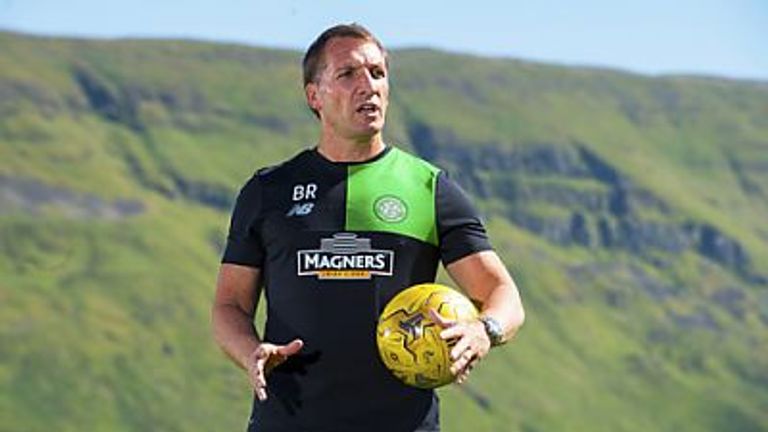 Celtic manager Brendan Rodgers at the training ground