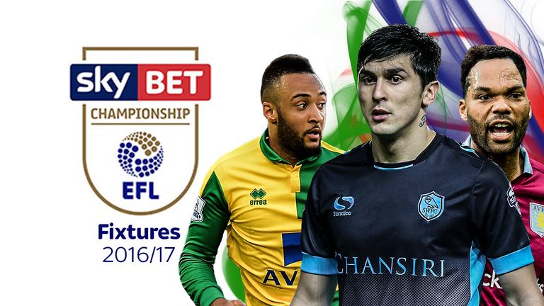 The 2016/17 Championship fixtures are out - but who's your side facing and when?