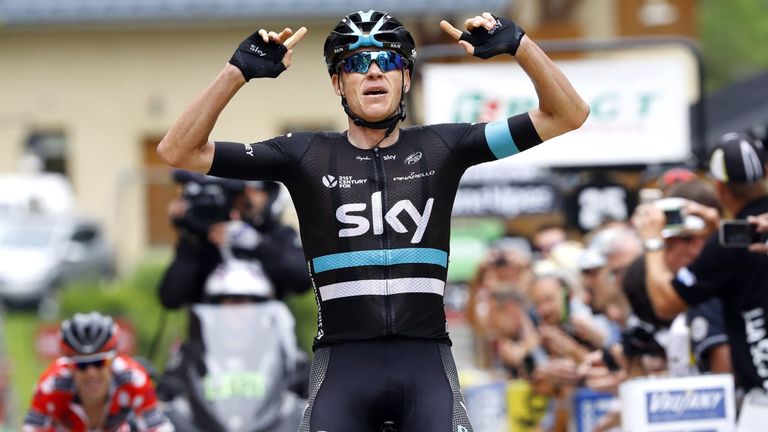 Chris Froome wins stage five of the 2016 Criterium du Dauphine