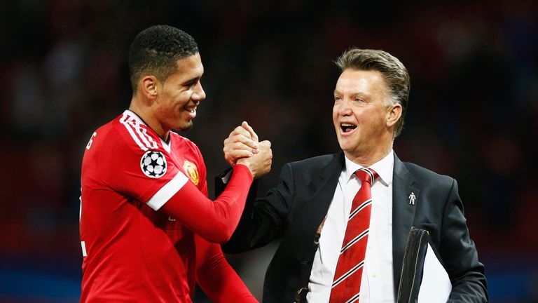 Chris Smalling has paid tribute to former Manchester United boss Louis van Gaal