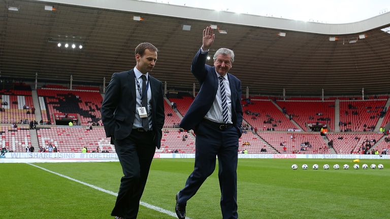 FA technical advisor Dan Ashworth and former manager Roy Hodgson 