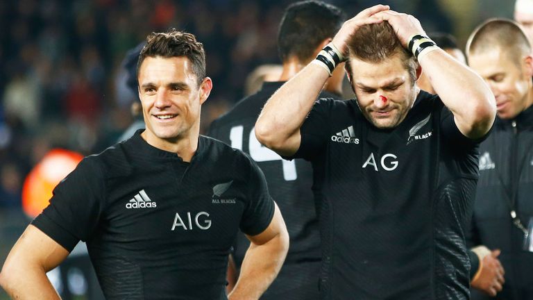 New Zealand are starting a new era without Dan Carter (L) and Richie McCaw