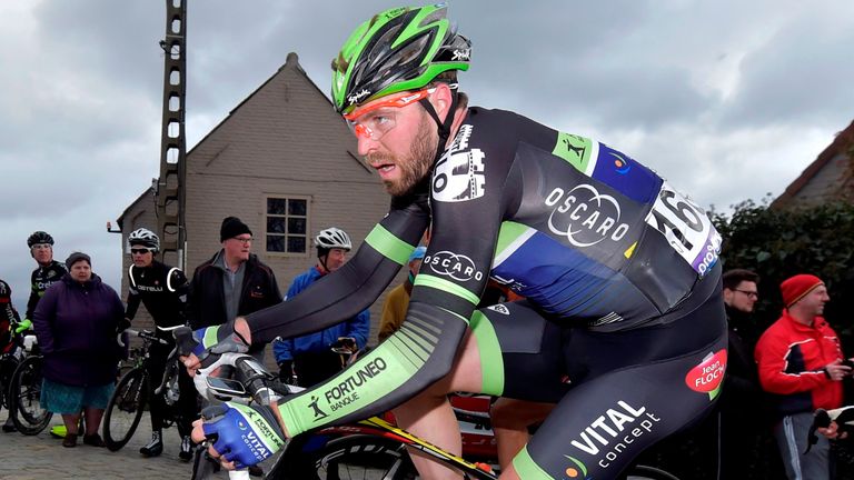 Dan McLay in the 2016 Dwars door Vlaanderen