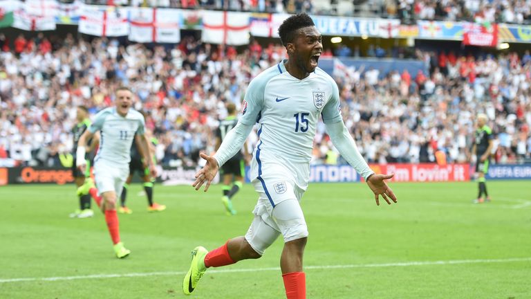 Daniel Sturridge celebrates