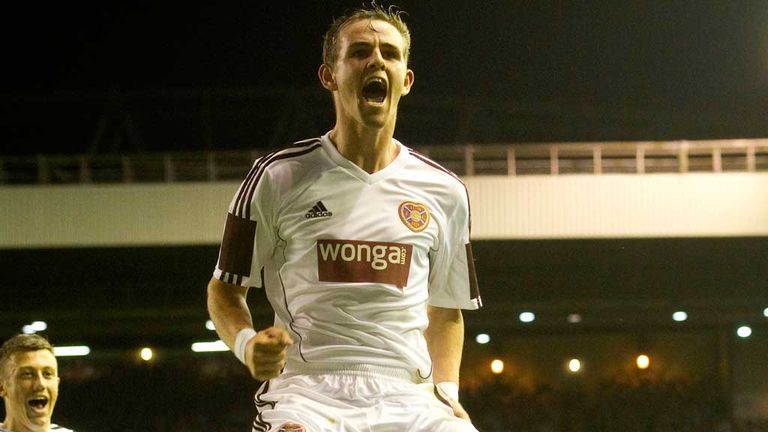 David Templeton celebrates his goal in the 1-1 draw at Anfield in 2012