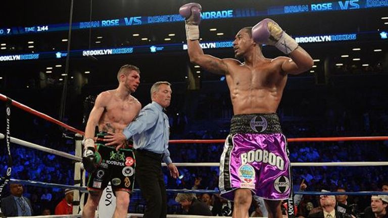 Demetrius Andrade recorded a classy stoppage of Brian Rose