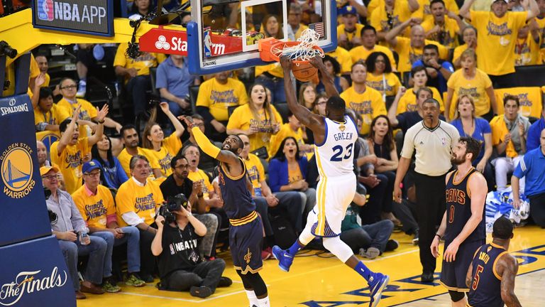 Golden State forward Draymond Green scored 28 points in game two of the finals
