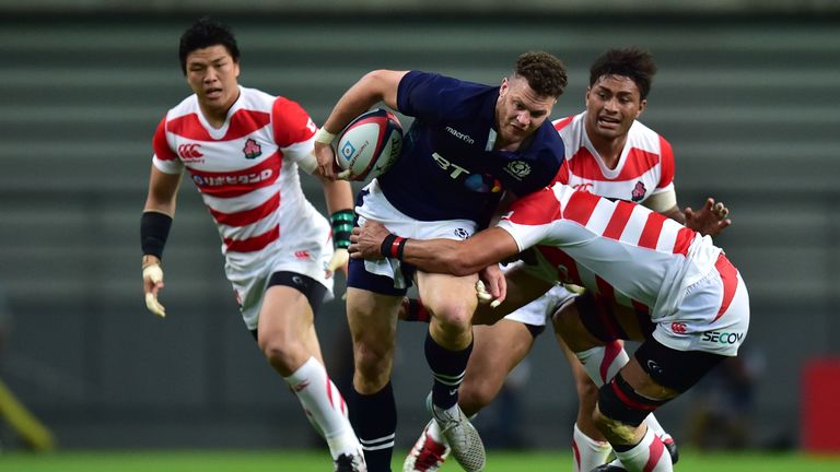 Duncan Taylor injured a hamstring during Scotland's win over Japan