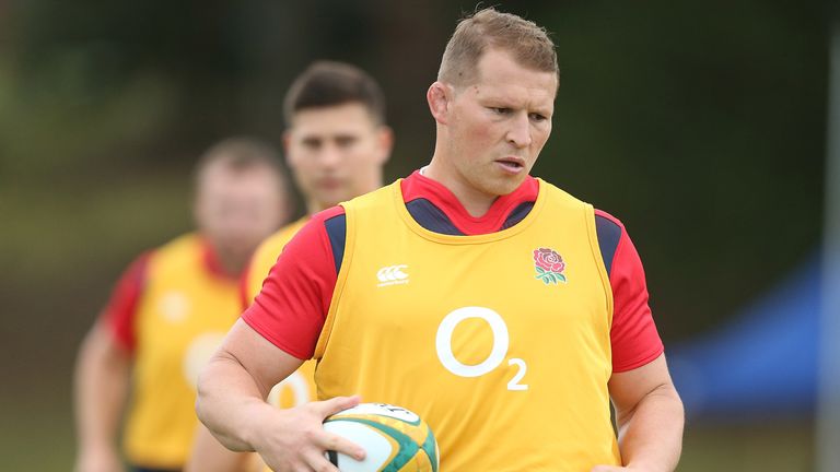 GOLD COAST, AUSTRALIA - JUNE 03:  Dylan Hartley looks on during an England Rugby Union media opportunity at The Southport School on June 3, 2016 in Gold Co