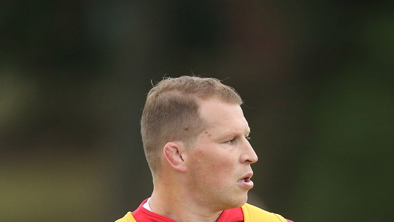 GOLD COAST, AUSTRALIA - JUNE 03:  Dylan Hartley looks on during an England Rugby Union media opportunity at The Southport School on June 3, 2016 in Gold Co