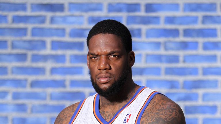 TARRYTOWN, NY - SEPTEMBER 24: Eddy Curry #34 of the New York Knicks poses for a photo during Media Day on September 24, 2010 at the New York Knicks Practic