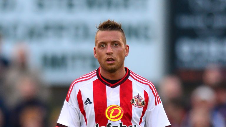 Emanuele Giaccherini of Sunderland in action during a pre- season friendly with Darlington