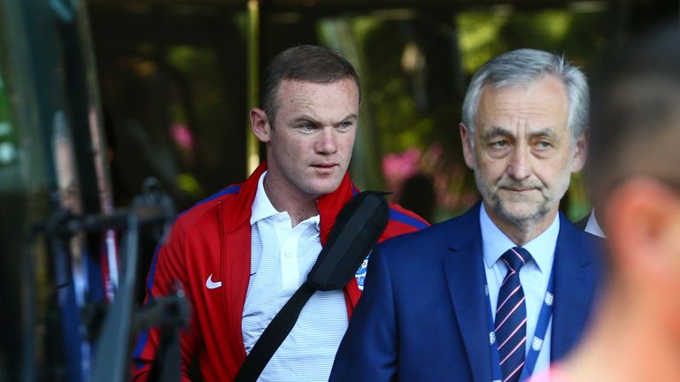 England's Wayne Rooney leaves the team hotel in Nice, France, on Tuesday, Euro 2016