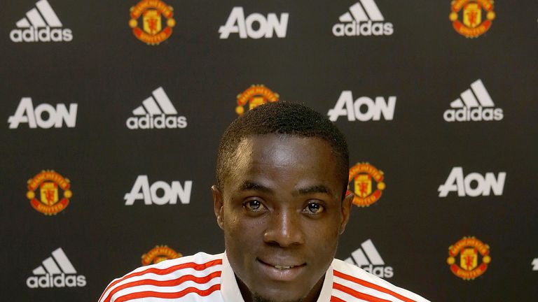 Manchester United's new signing Eric Bailly is unveiled at Old Trafford on June 8, 2016 in Manchester, England. *** Local Caption *** Eric Bailly