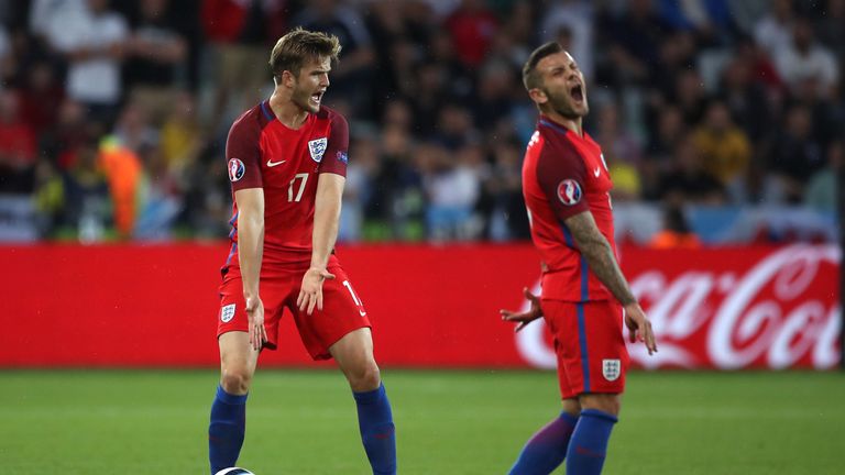 Eric Dier and Jack Wilshere show their frustration 