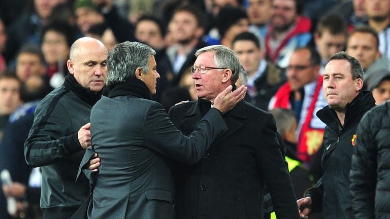 Jose Mourninho faced Sir Alex Ferguson in the Premier League and Champions League