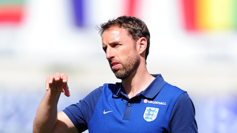 Gareth Southgate, Coach of England U21s, during the Toulon Tournament match between Japan and England at the Stade Leo Lagrange on May 27 2016