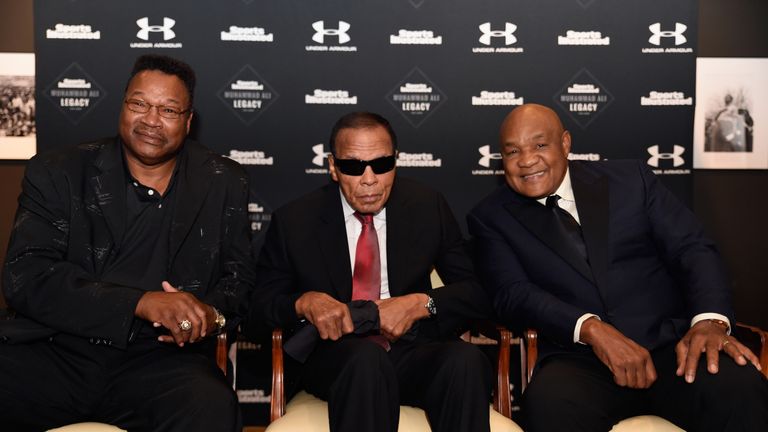 Larry Holmes (left) and George Foreman (right) will be pallbearers