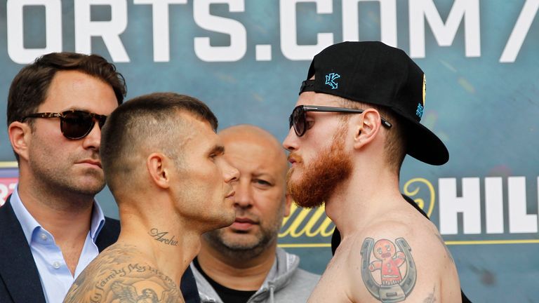Martin Murray and George Groves face off in Covent Garden