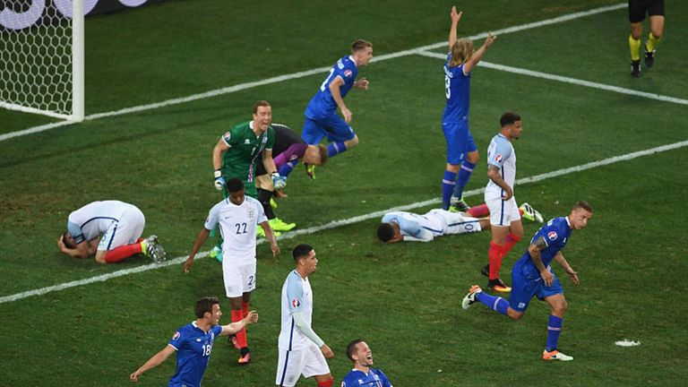 Iceland beat England at Euro 2016