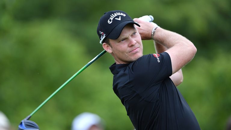 Danny WIllett of England hits a tee shot during the second round of the BMW International Open at Gut Larchenhof