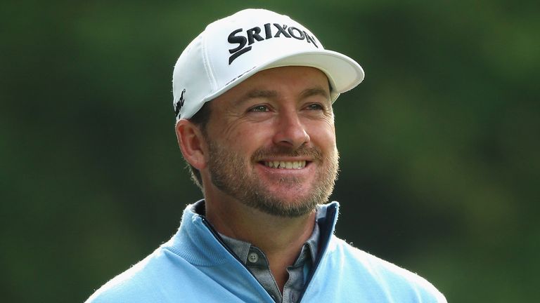 Graeme McDowell of Northern Ireland looks on during day two of the BMW PGA Championship at Wentworth