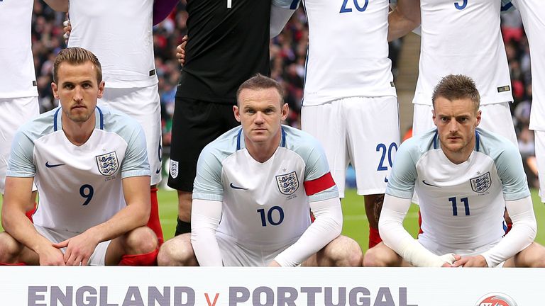 Harry Kane, Wayne Rooney, Jamie Vardy, England v Portugal, Wembley