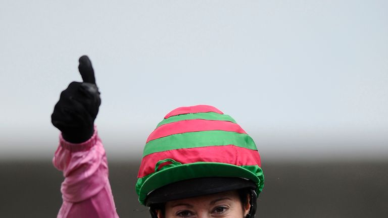 NEWMARKET, ENGLAND - JULY 09:  Hayley Turner riding Dream Ahead wins The Darley July Cup at Newmarket racecourse on July 09, 2011 in Newmarket, England. (P